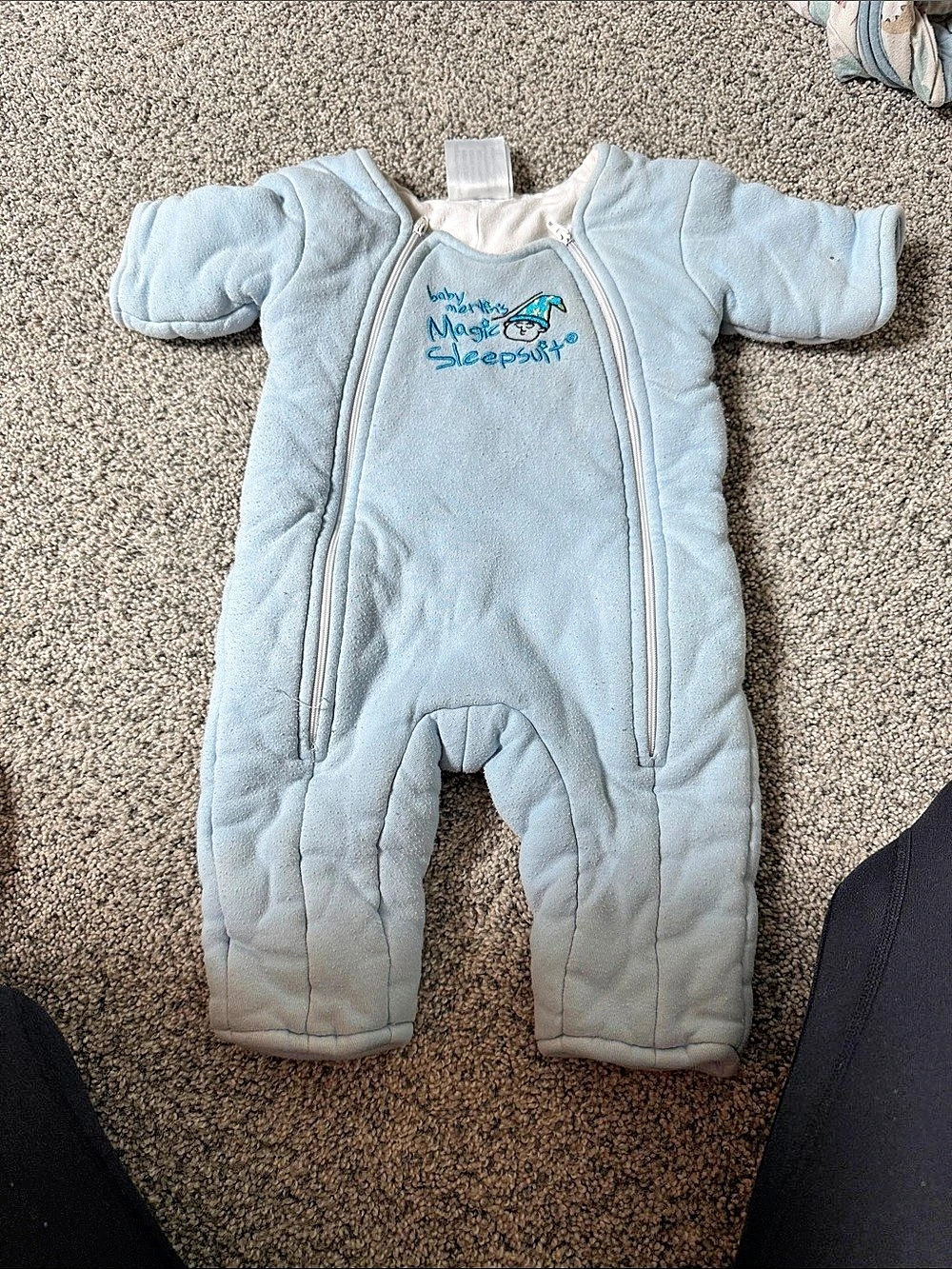 Magic Merlin Sleepsuit Baby Small Blue 3-6 months